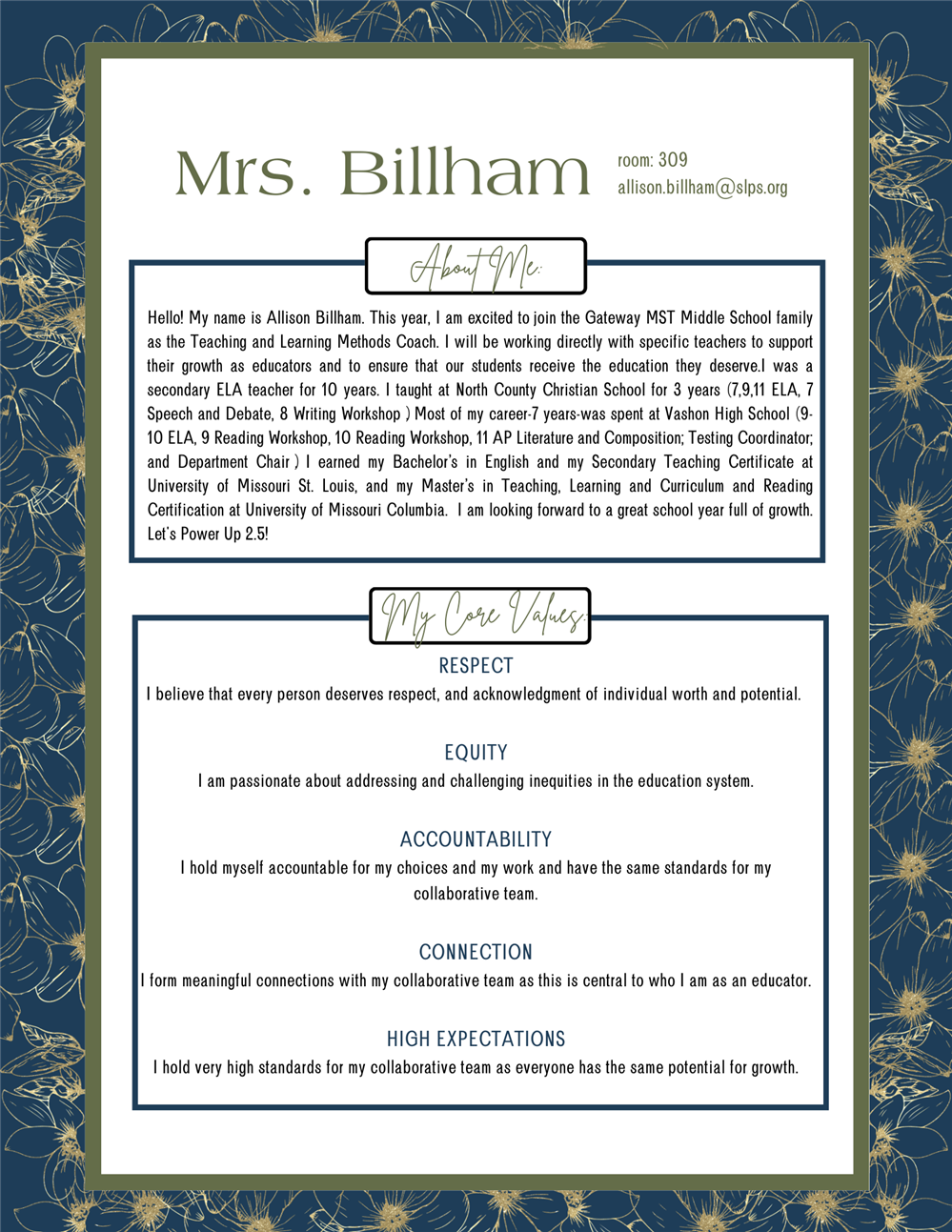 Mrs. Billham